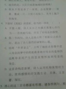 冰心,诗句