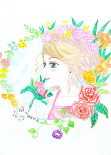 关于鲜花少女的诗句