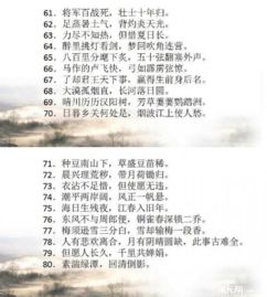 语文中考重点古诗句集锦