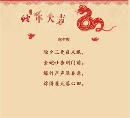 关于除夕诗句四言诗