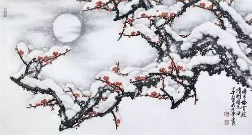 梅花雪景诗句古诗词