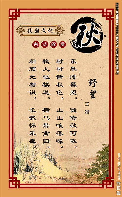 古诗野望诗句