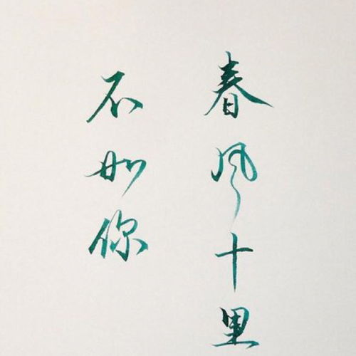 关于十里春风不如你的诗句