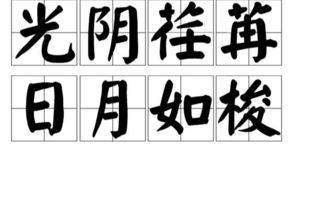 时光荏苒岁月如梭的古诗句