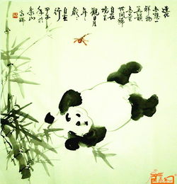 熊猫,竹子,诗句