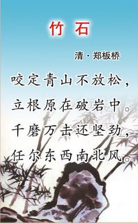 竹石古诗句意是什么意思是什么意思