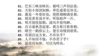 初中常考古诗句,初中古诗必考句,初中重点古诗句