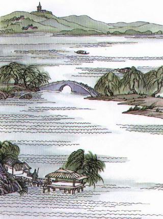 秋天西湖诗句古诗大全
