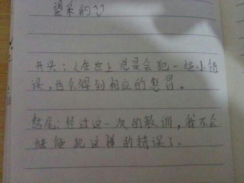 写第一次作文开头结尾