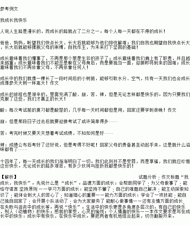 快乐为话题的600字作文开头和结尾