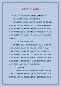 交通行业公司安全情况自查自检报告(交通行业公司安全自查报告)