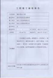 工程验收报告(消防验收报告)