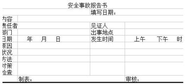 安全生产工作情况报告书(工作情况报告书)