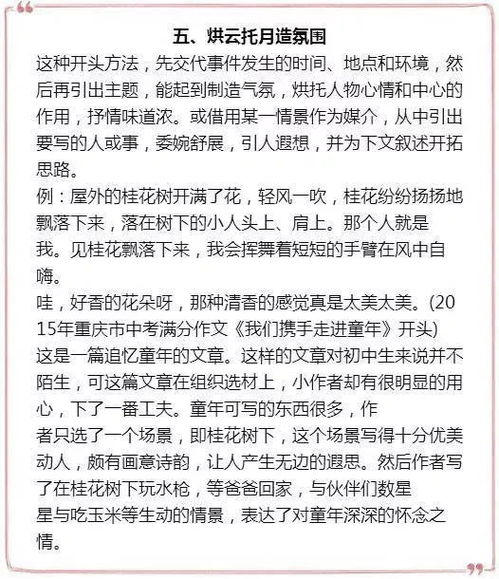 拿去用到你的作文开头