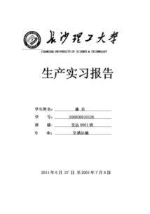实训报告格式模板范文(实训报告格式)