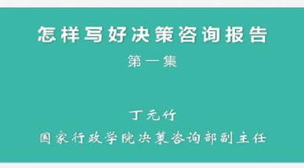 如何写好决策咨询报告()