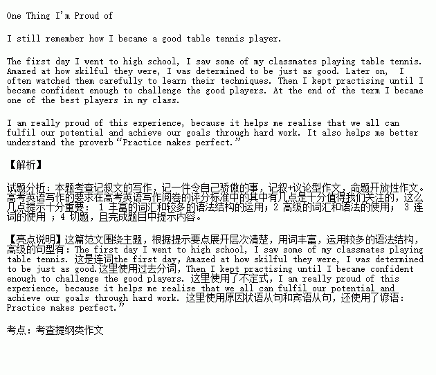 Improudof作文开头