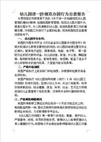 幼儿园年度自查报告()