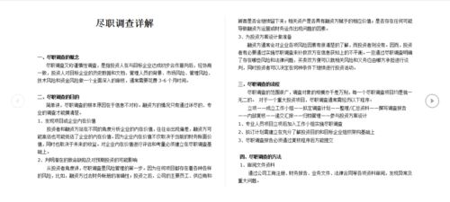 水电站经营托管尽职调查报告(托管经营合同)