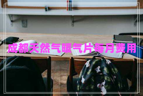 成都天然气暖气片每月费用