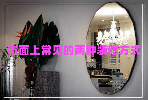 市面上常见的两种装修方式