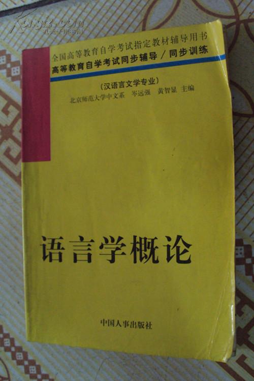 20091月自考本科语言学概