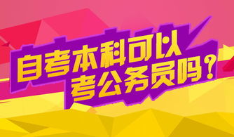 部队自考本科可以考公务员吗