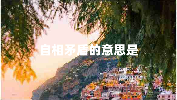 自相矛盾的意思是