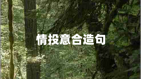 情投意合造句