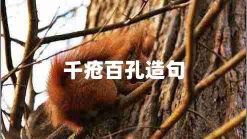 千疮百孔造句