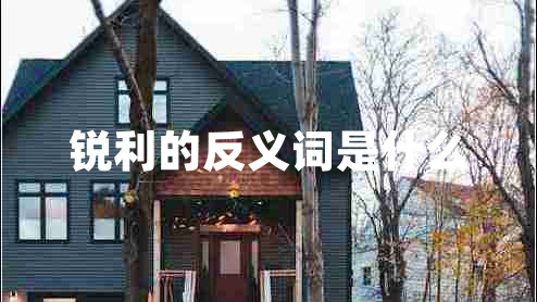 锐利的反义词是什么 锐利的反义词是什么