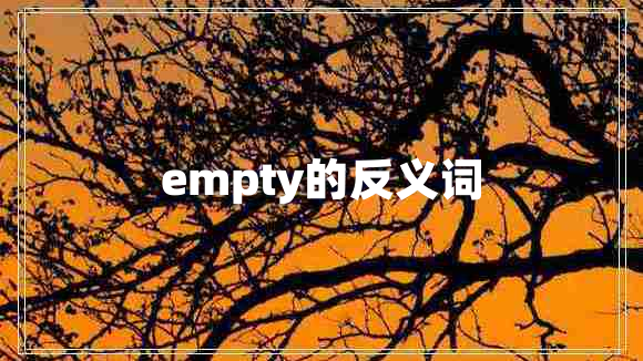 empty的反义词