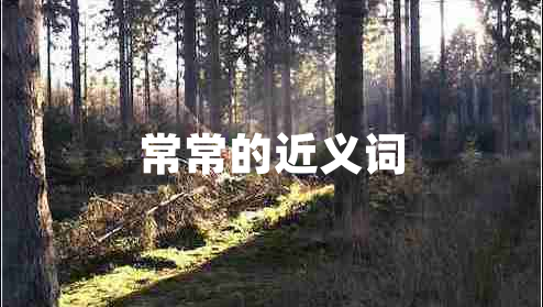 常常的近义词