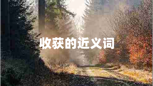 收获的近义词