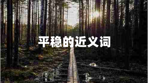 平稳的近义词