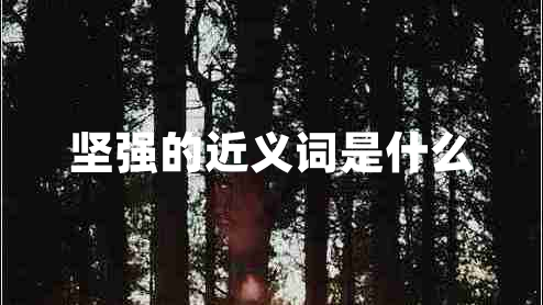 坚强的近义词是什么