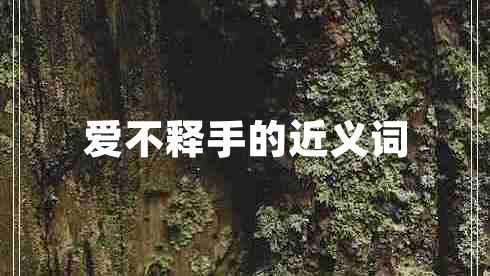 爱不释手的近义词