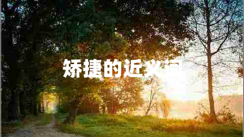 矫捷的近义词