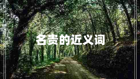 名贵的近义词