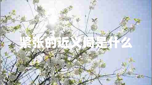紧张的近义词是什么