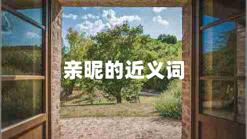 亲昵的近义词