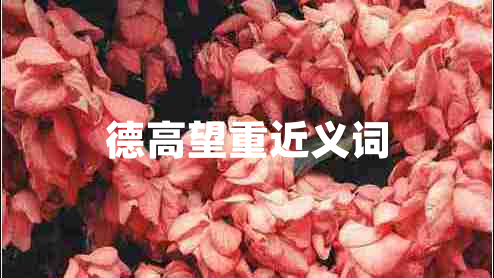 德高望重近义词