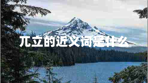 兀立的近义词是什么