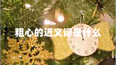 粗心的近义词是什么
