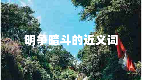 明争暗斗的近义词
