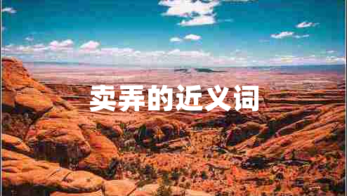 卖弄的近义词