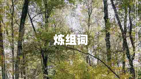 炼组词