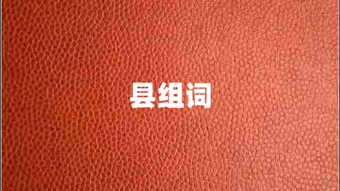 县组词