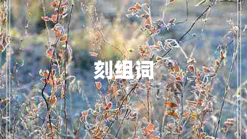 刻组词