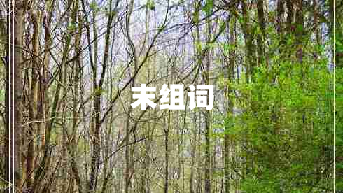末组词